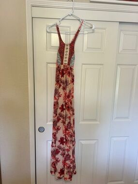 Maaji Pink and Orange Mixed-Print Swim Top/dress